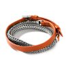 Women JOHN HARDY Fine Jewellery | Classic Chain Sterling Silver Leather Triple Wrap Bracelet — Size Ul