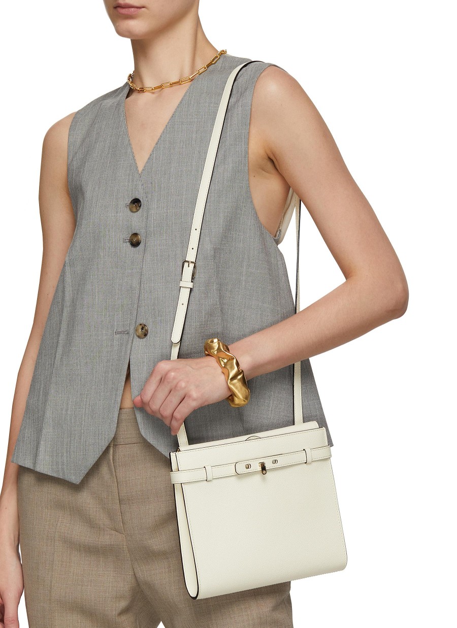 Women VALEXTRA Crossbody | Brera B-Tracollina Leather Crossbody Bag