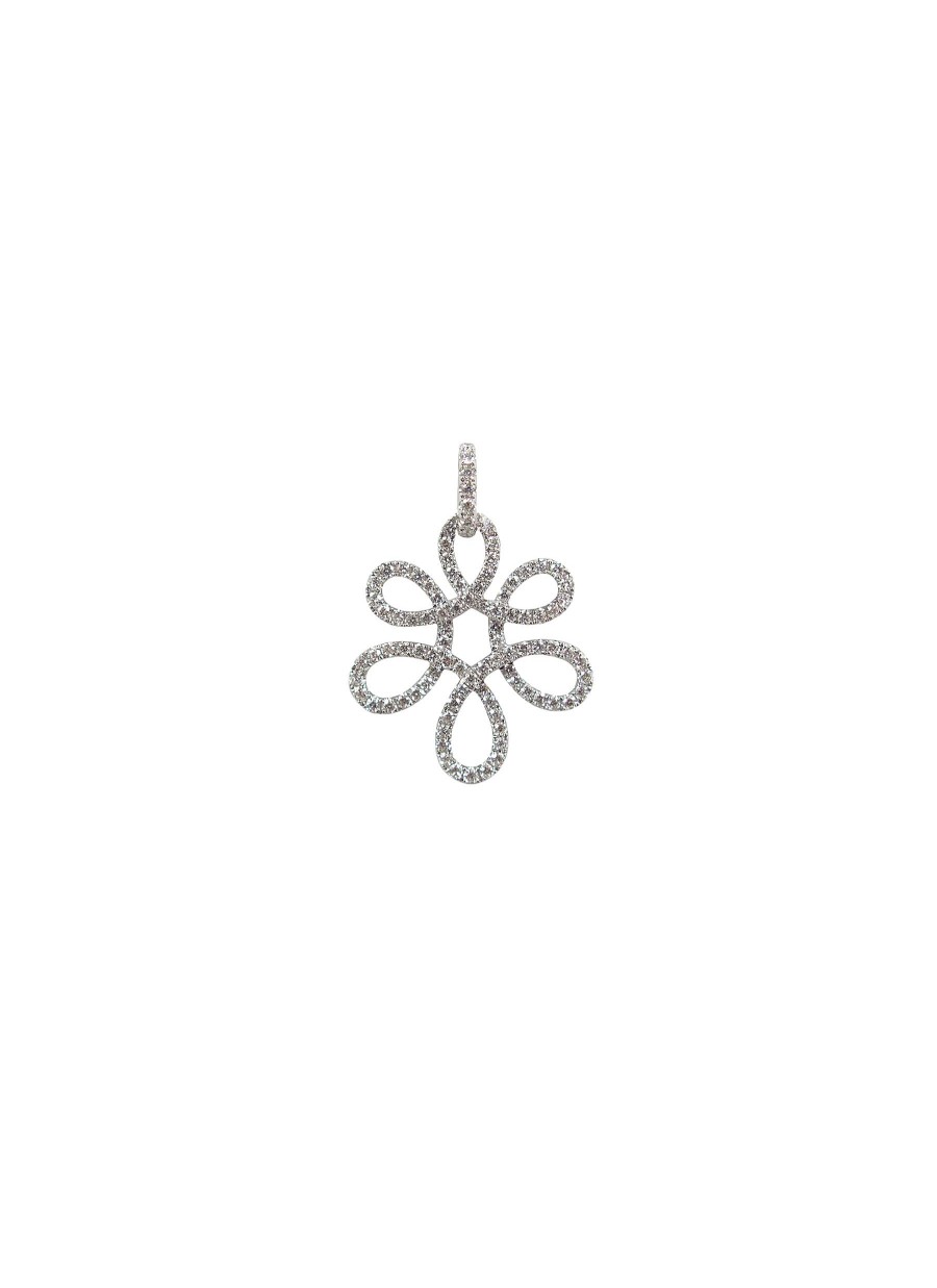 Women LC COLLECTION JEWELLERY Fine Jewellery | 18K White Gold Diamond Pendant