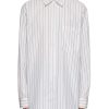 Men BARENA Shirts | Stripe Talian Cotton Shirt