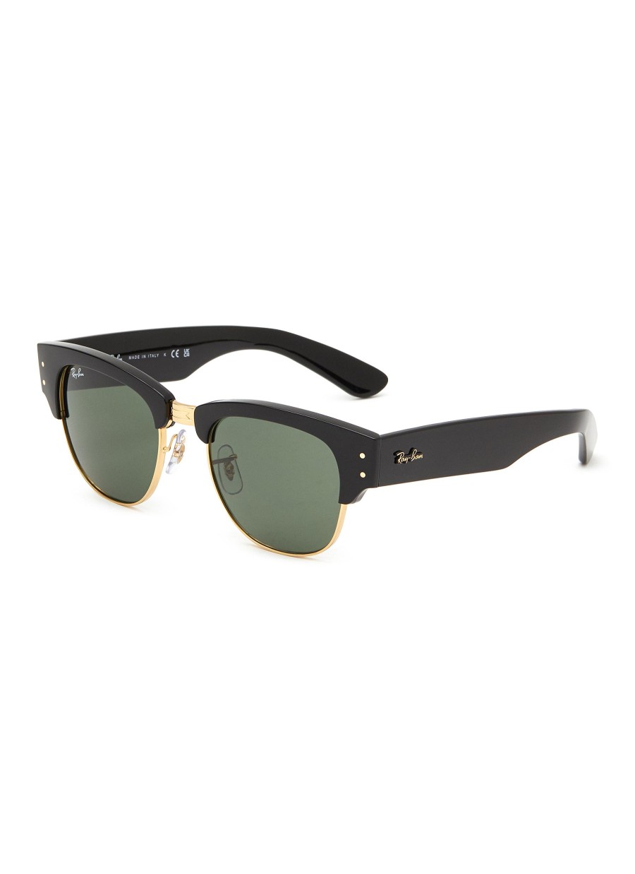 Women RAY BAN Eyewear | Green Lens Acetate Square Sunglasses