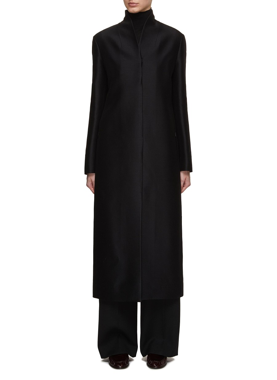 Women THE ROW Coats | Egle Wool Silk Coat