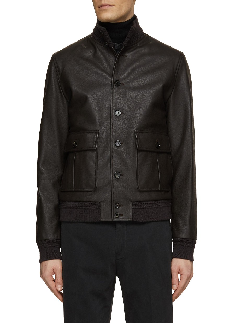 Men VALSTAR Jackets | Cashmere Lined Leather Jacket