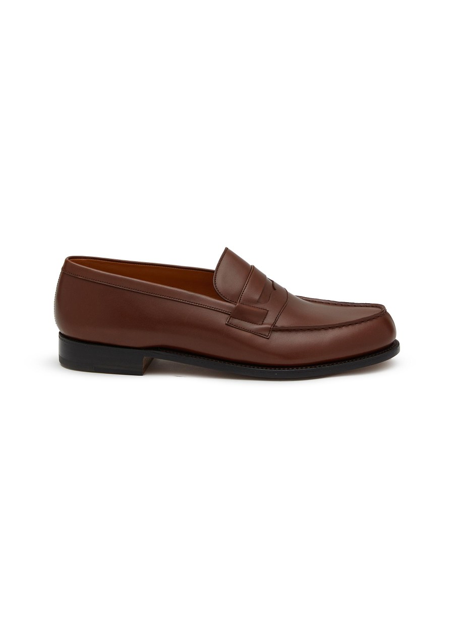 Men J.M. WESTON Flats | 180 Leather Loafers