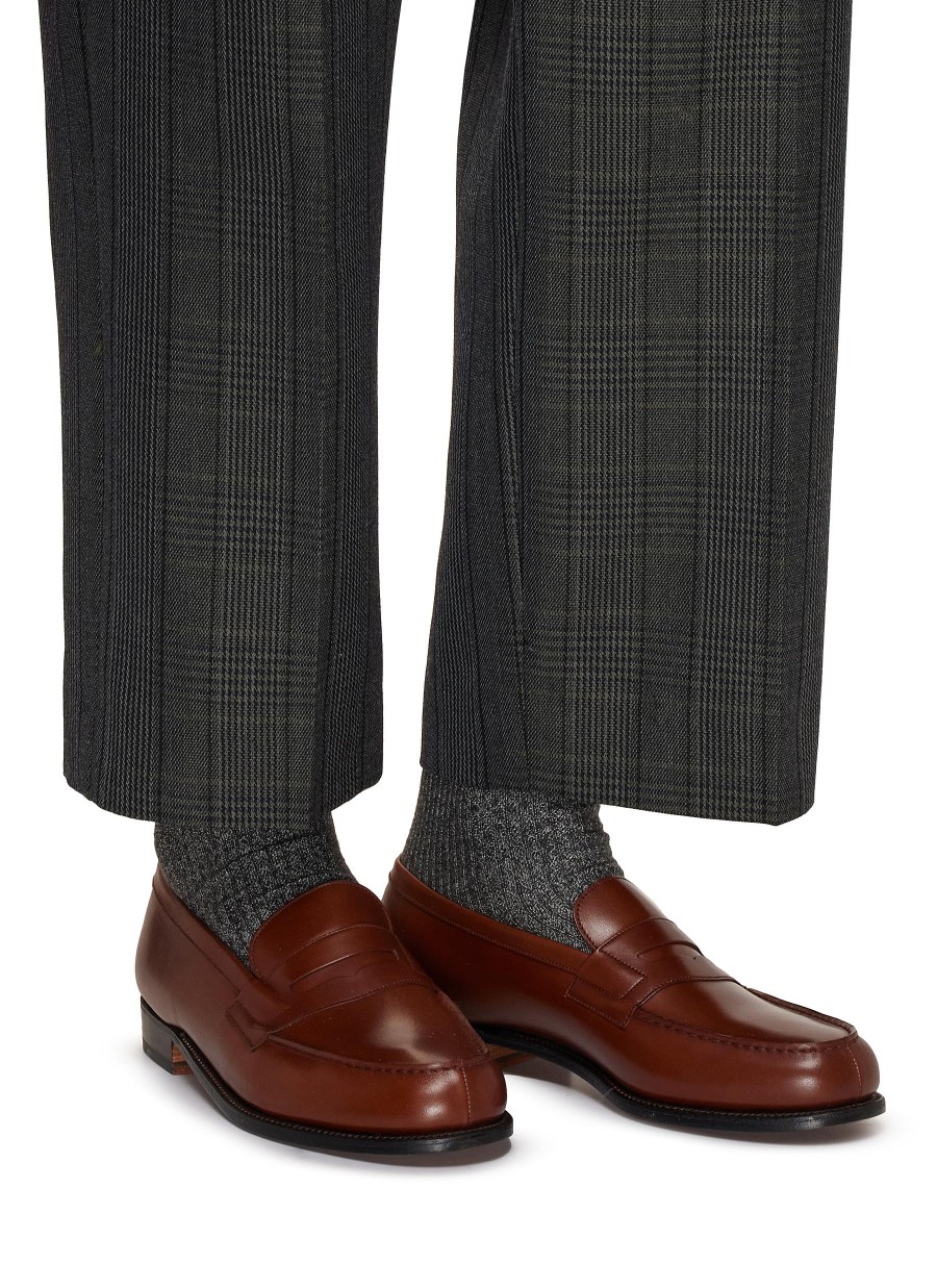 Men J.M. WESTON Flats | 180 Leather Loafers