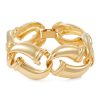 Women LANE CRAWFORD VINTAGE ACCESSORIES Vintage Accessories | Gold Toned Metal Chunky Link Bracelet