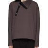 Men THE VIRIDI-ANNE Pullovers & Hoodies | Asymmetrical Stand Collar Sweatshirt