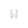 Women LC COLLECTION JEWELLERY Fine Jewellery | 18K White Gold C-Hoop Earrings