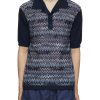 Men MISSONI Polos | Knit Short Sleeve Silk Ray Polo T-Shirt