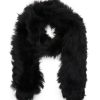 Women SIMONETTA RAVIZZA Scarves & Wraps | Bordeaux Silver Fox Fur Scarf