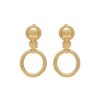 Women LANE CRAWFORD VINTAGE ACCESSORIES Vintage Accessories | Vintage Krementz Gold Tone Front Facing Hoops Clip On Earrings