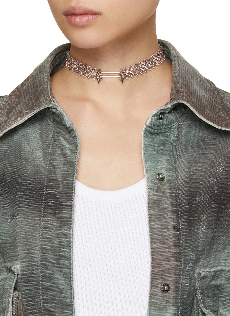 Women JUSTINE CLENQUET Fashion Jewellery | Bonnie Palladium Plated Choker