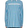 Men PRADA Shirts | Wavy Line Applique Gingham Check Cotton Shirt