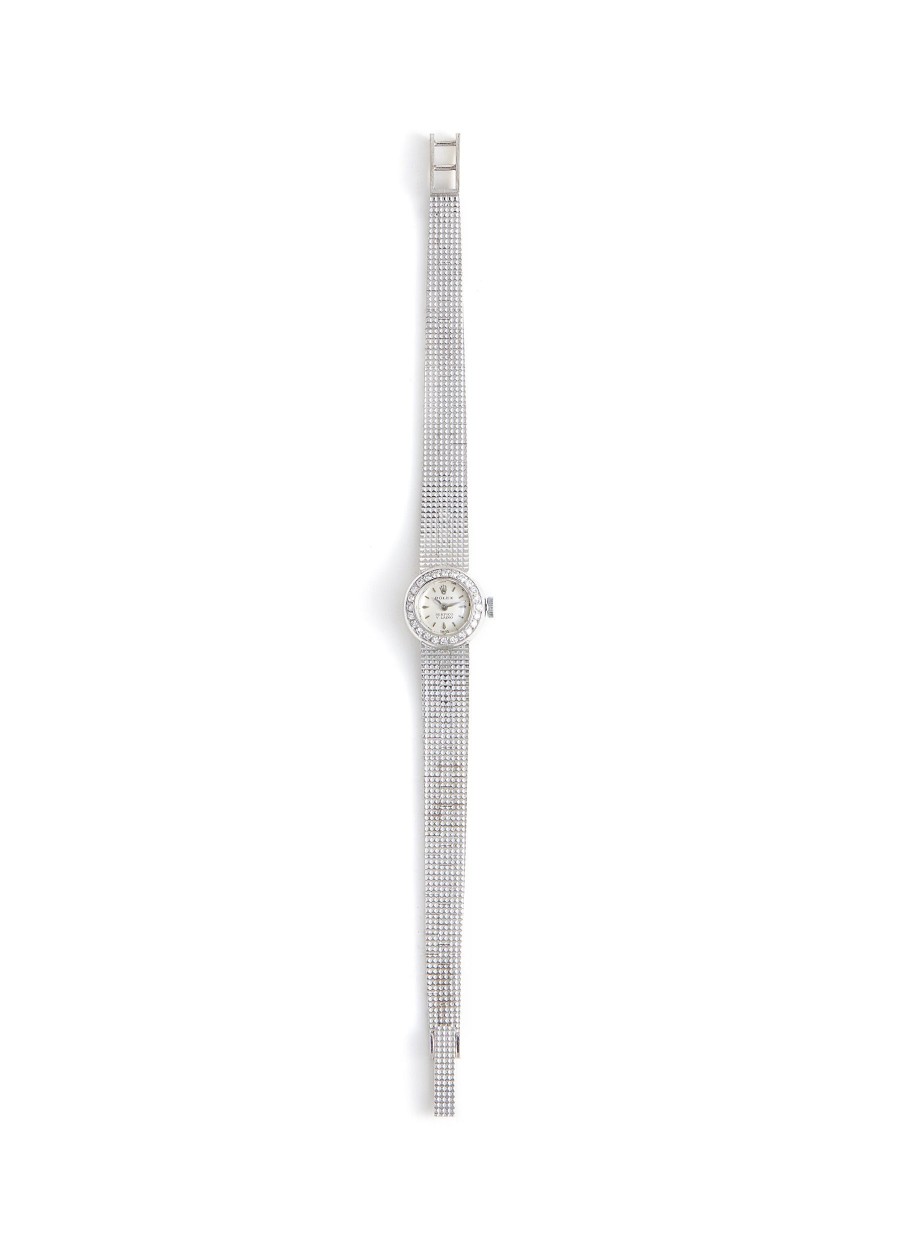 Women LANE CRAWFORD VINTAGE WATCHES Watches | Rolex 18K White Gold Case Circular Dial Diamond Lady Wrist Watch