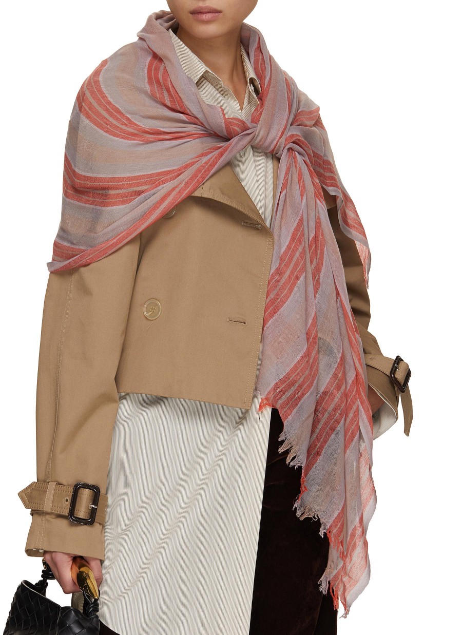 Women JOVENS Scarves & Wraps | Striped Cashmere Shawl