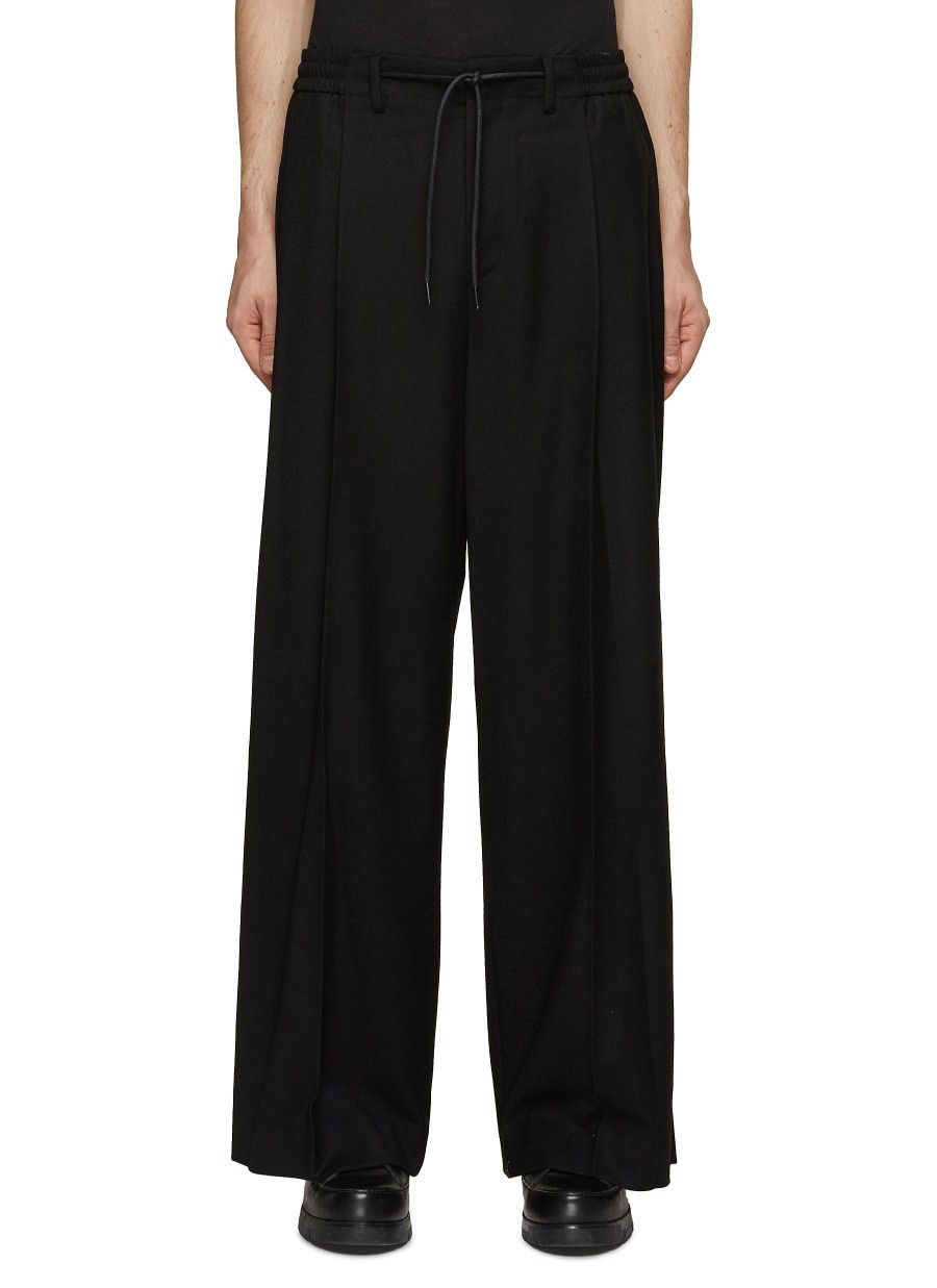 Men JUUN.J Pants | Drawstring Elasticated Waist Wide Leg Pants