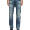 Men DENHAM Pants | Ridge Straight Ripped Denim Jeans