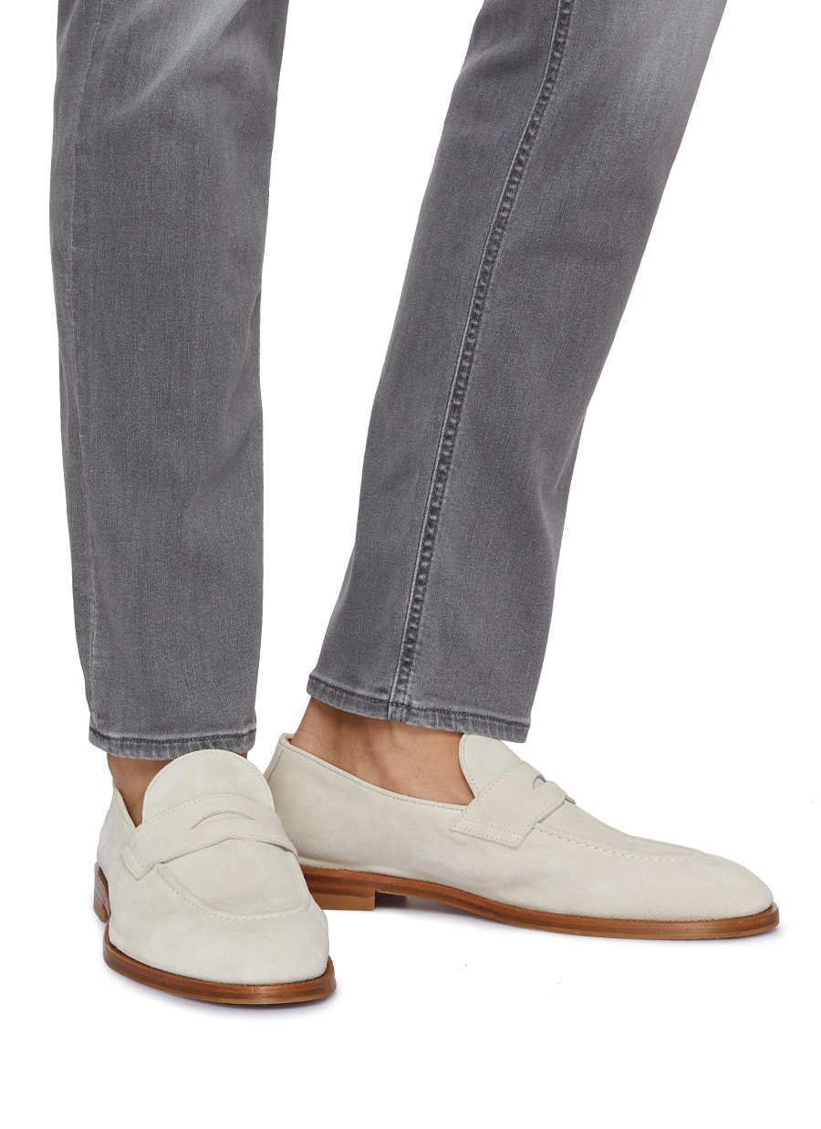 Men BRUNELLO CUCINELLI Flats | Suede Penny Loafers