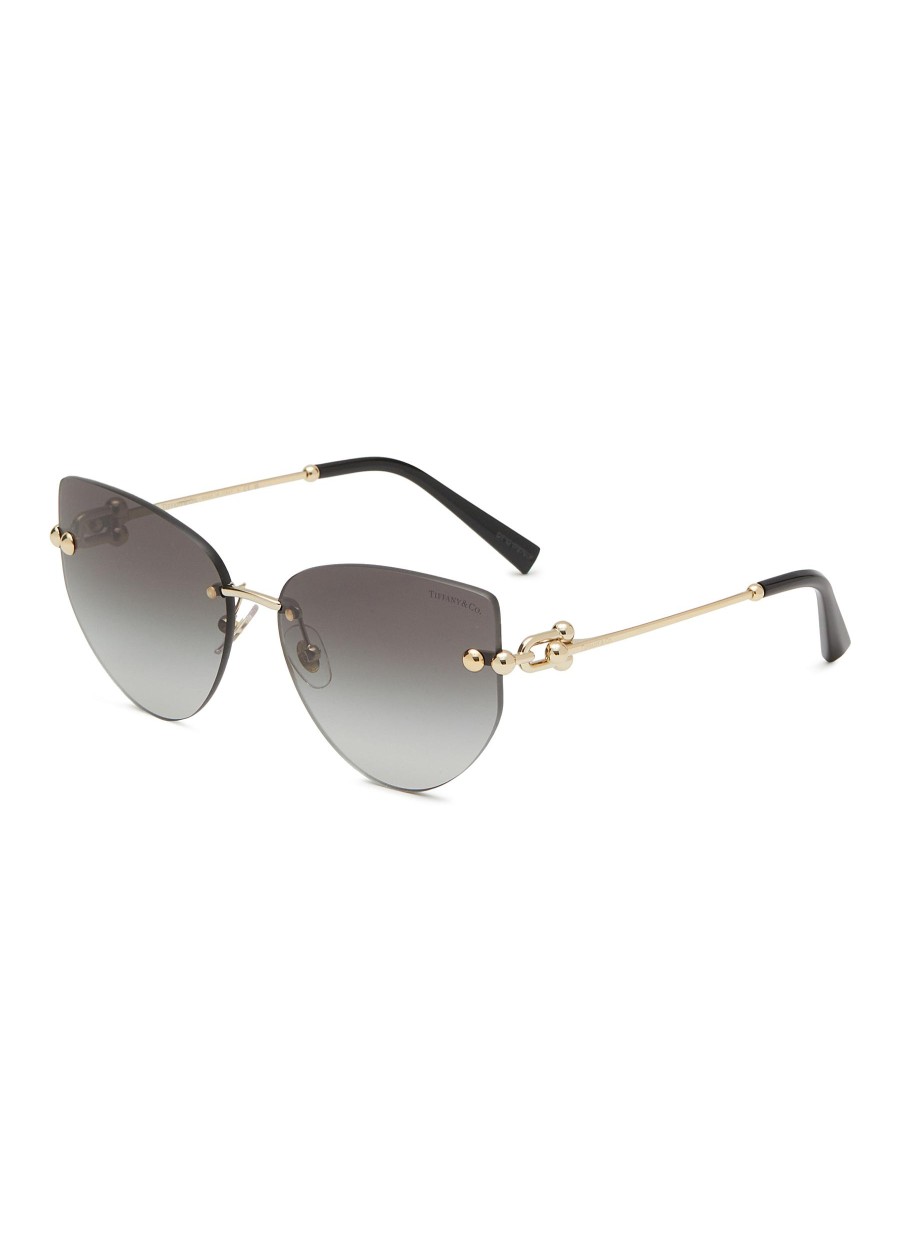 Women TIFFANY Eyewear | Metal Irregular Sunglasses