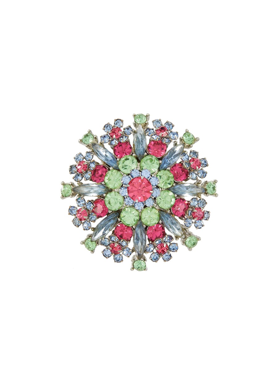 Women LANE CRAWFORD VINTAGE ACCESSORIES Vintage Accessories | Diamante Flower Brooch