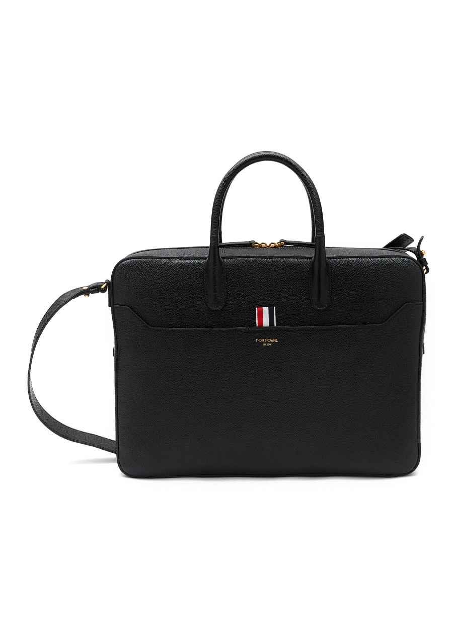 Men THOM BROWNE Briefcases | Leather Business Bag