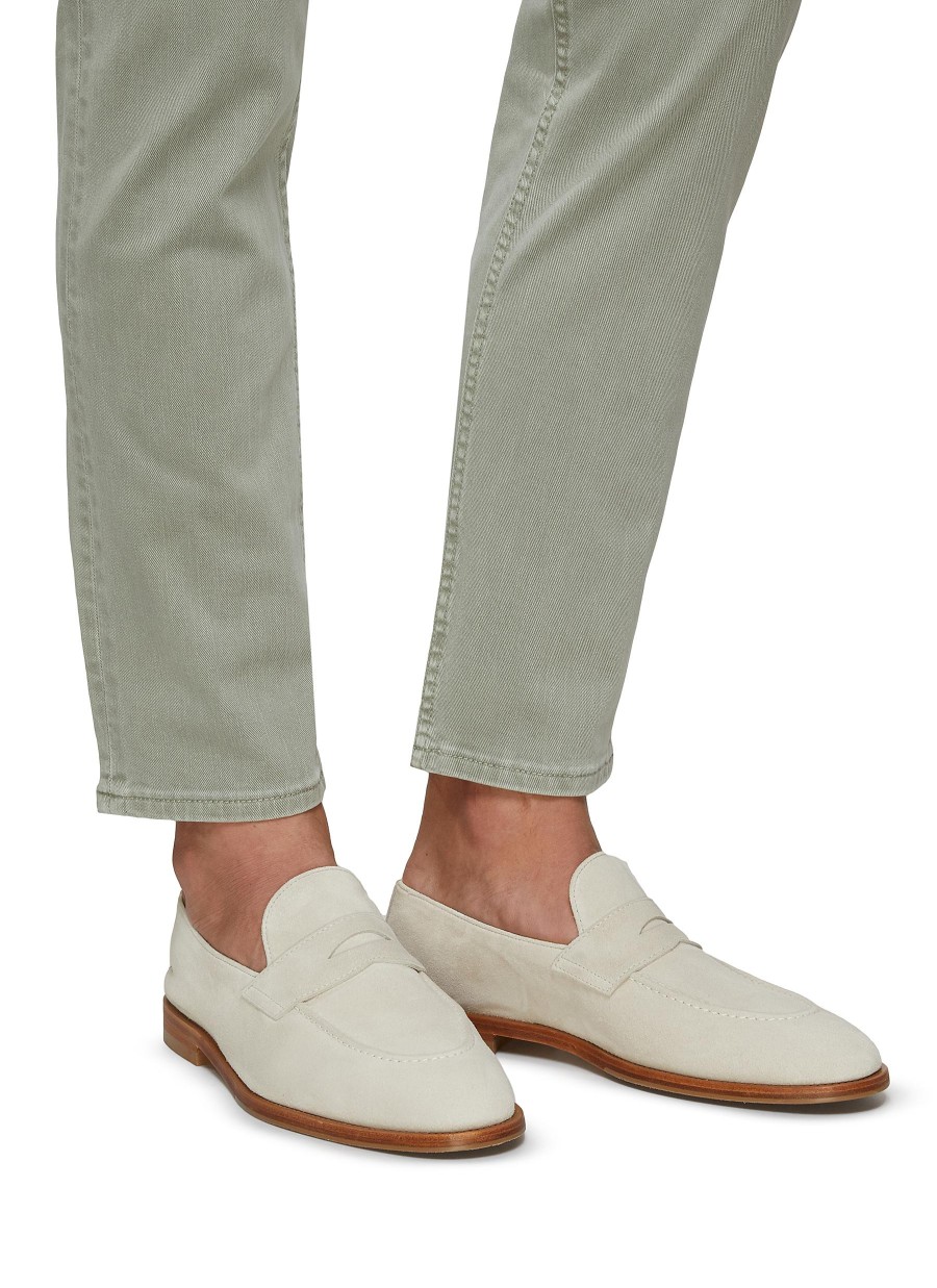 Men BRUNELLO CUCINELLI Flats | Suede Penny Loafers