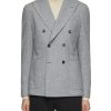 Men EQUIL Suits | Wool Blend Peak Lapel Double Breasted Blazer