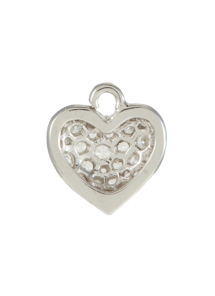 Women LC COLLECTION JEWELLERY Fine Jewellery | 18K White Gold Heart Charm Pendant