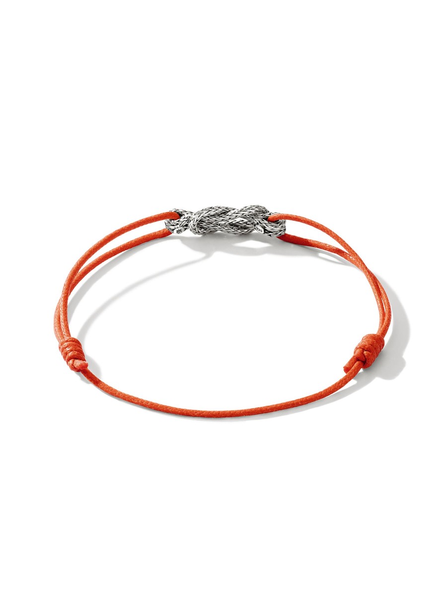 Women JOHN HARDY Fine Jewellery | Love Knot Sterling Silver Cord Bracelet — Size Xs-S