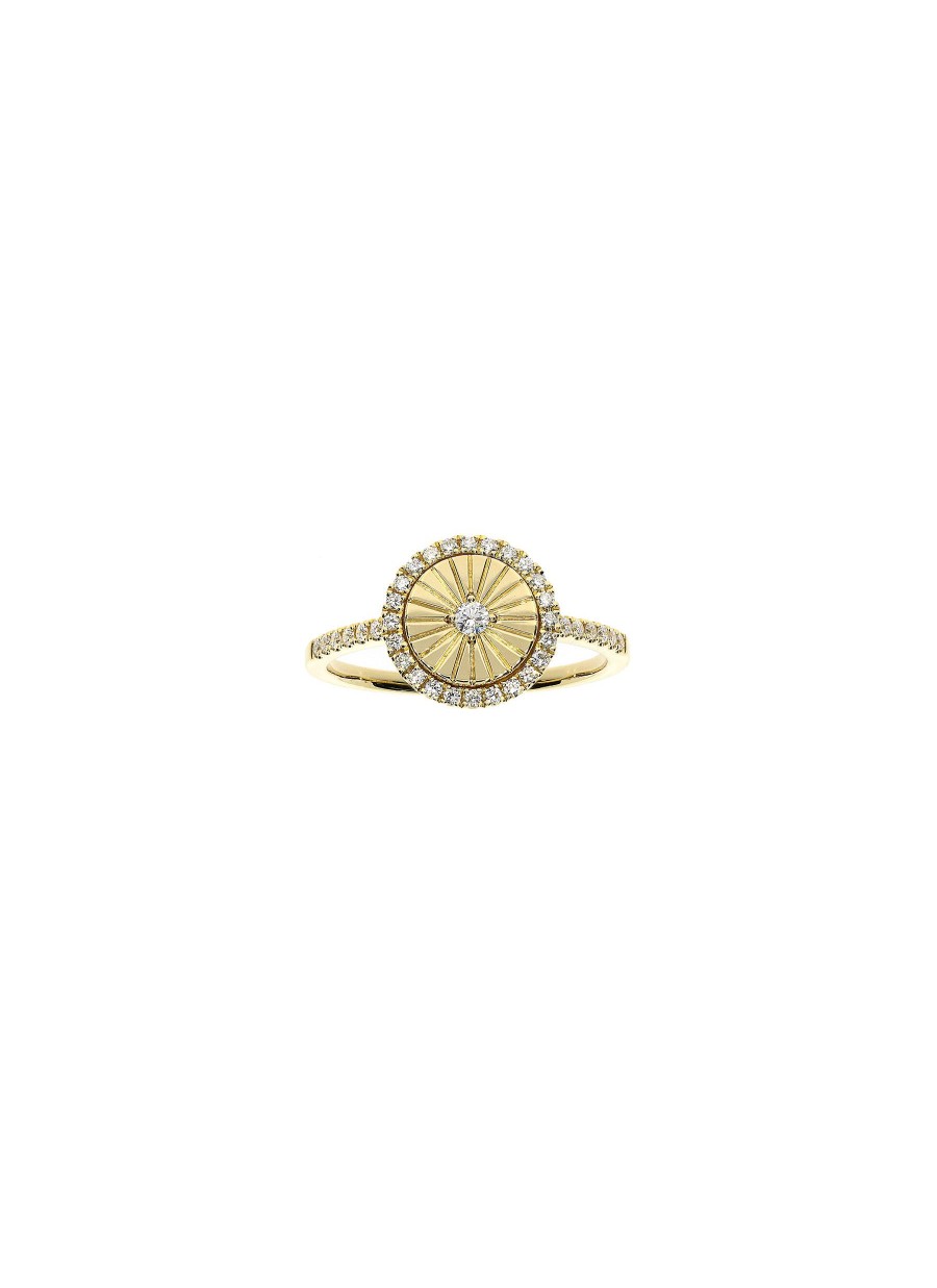 Women LC COLLECTION JEWELLERY Fine Jewellery | 18K Gold Diamond Ring — Size Us 6.5