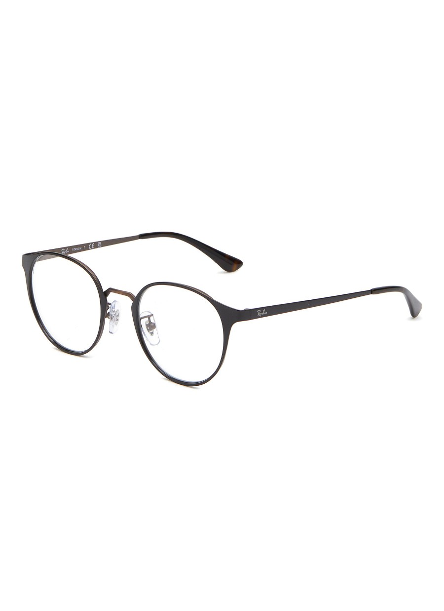 Women RAY BAN Eyewear | Metal Round Optical Glasses