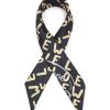 Women LOEWE Scarves & Wraps | All Over Graffiti Logo Silk Scarf