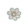 Women LANE CRAWFORD VINTAGE ACCESSORIES Vintage Accessories | Blue Crystal Flower Brooch