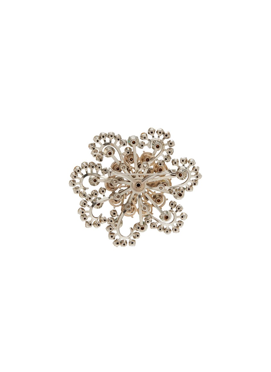 Women LANE CRAWFORD VINTAGE ACCESSORIES Vintage Accessories | Blue Crystal Flower Brooch