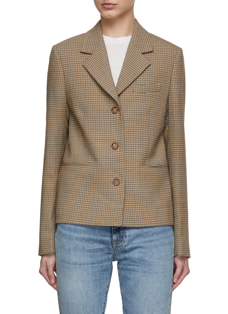 Women TOTEME Jackets | Petite Houndstooth Blazer