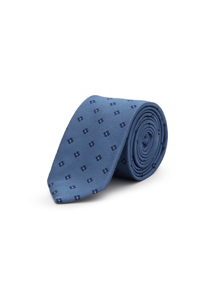 Men STEFANOBIGI MILANO Ties | Floral Jacquard Silk Twill Tie