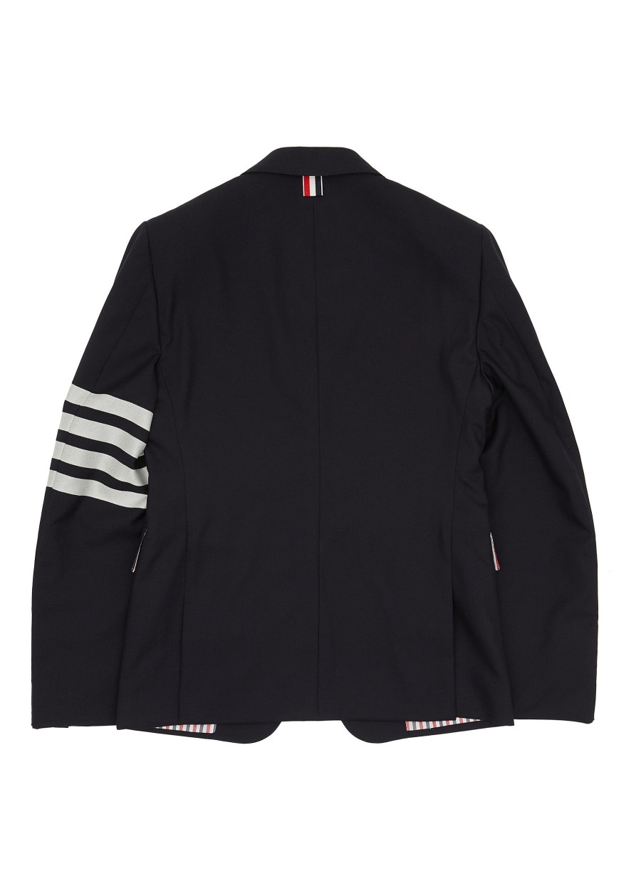 Men THOM BROWNE Suits | Four Bar Stripe Wool Single Breasted Blazer