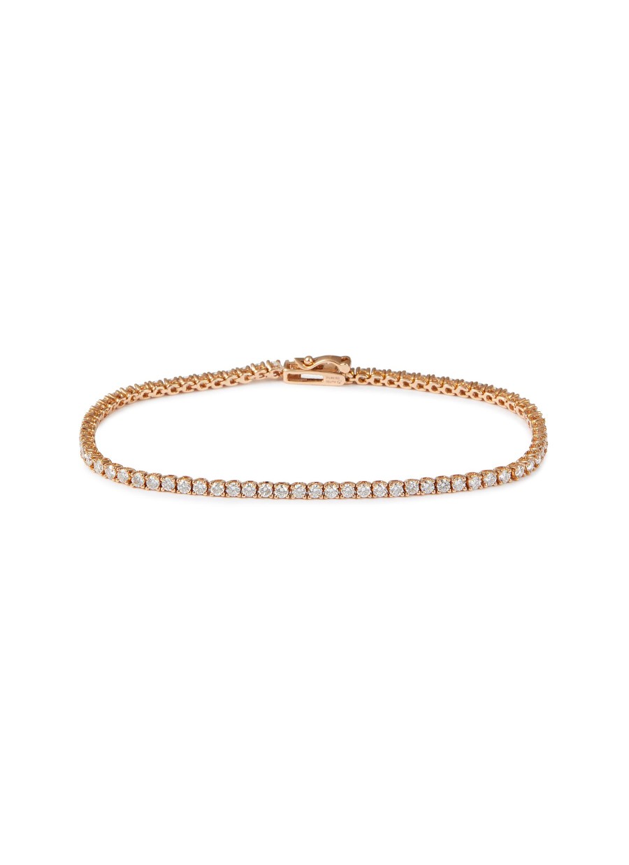 Women LC COLLECTION JEWELLERY Fine Jewellery | 18K Rose Gold Diamond Tennis Bracelet