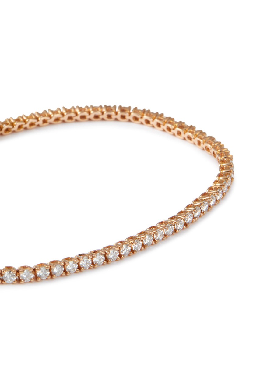 Women LC COLLECTION JEWELLERY Fine Jewellery | 18K Rose Gold Diamond Tennis Bracelet