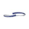 Women LC COLLECTION JEWELLERY Fine Jewellery | 18K White Gold Diamond Sapphire Bangle