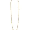 Women LANE CRAWFORD VINTAGE ACCESSORIES Vintage Accessories | Vintage Guy Laroche Gold Tone Diamante Long Necklace