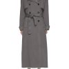 Women THE FRANKIE SHOP Coats | Nikola Double Breasted Wool Cashmere Trench Coat