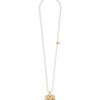 Women NUMBERING Belts | Heart Pearl Chain 14K Gold Plated Bag