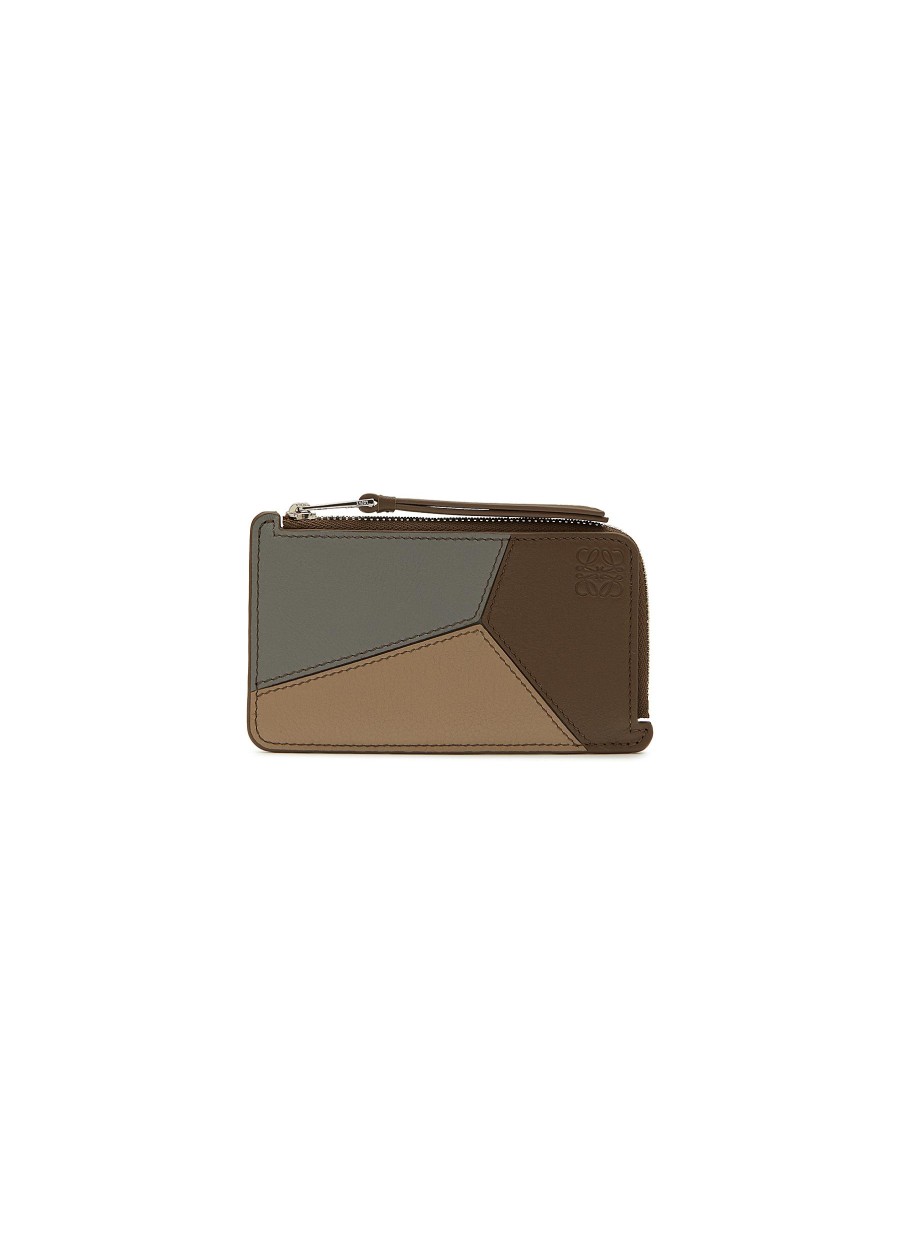 Men LOEWE Small Leather Goods | Puzzle Leather Coin Cardholder