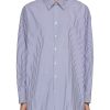 Men THE ROW Shirts | Lukre Striped Button Up Shirt