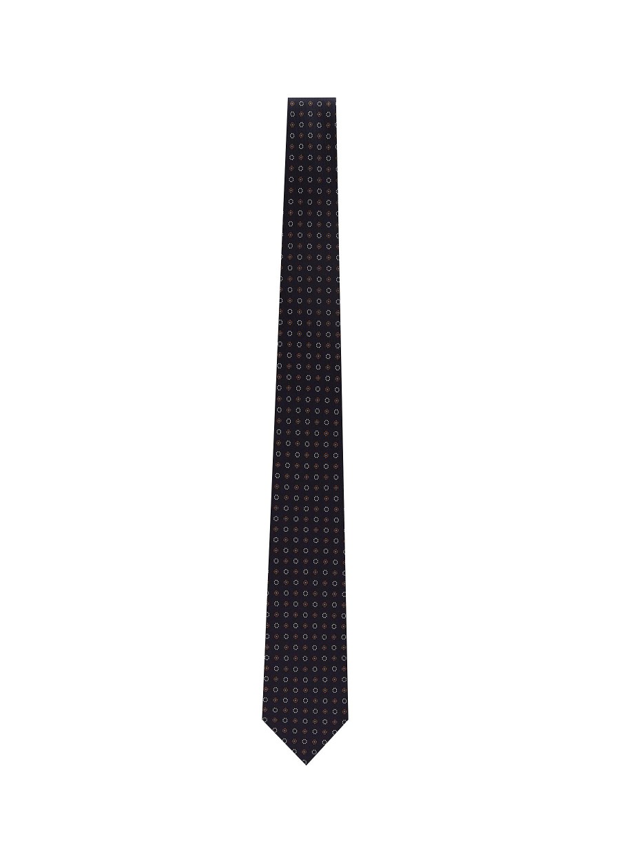 Men STEFANOBIGI MILANO Ties | Hand Printed Floral Silk Tie