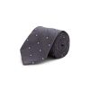 Men STEFANOBIGI MILANO Ties | Geometric Flower Silk Satin Tie