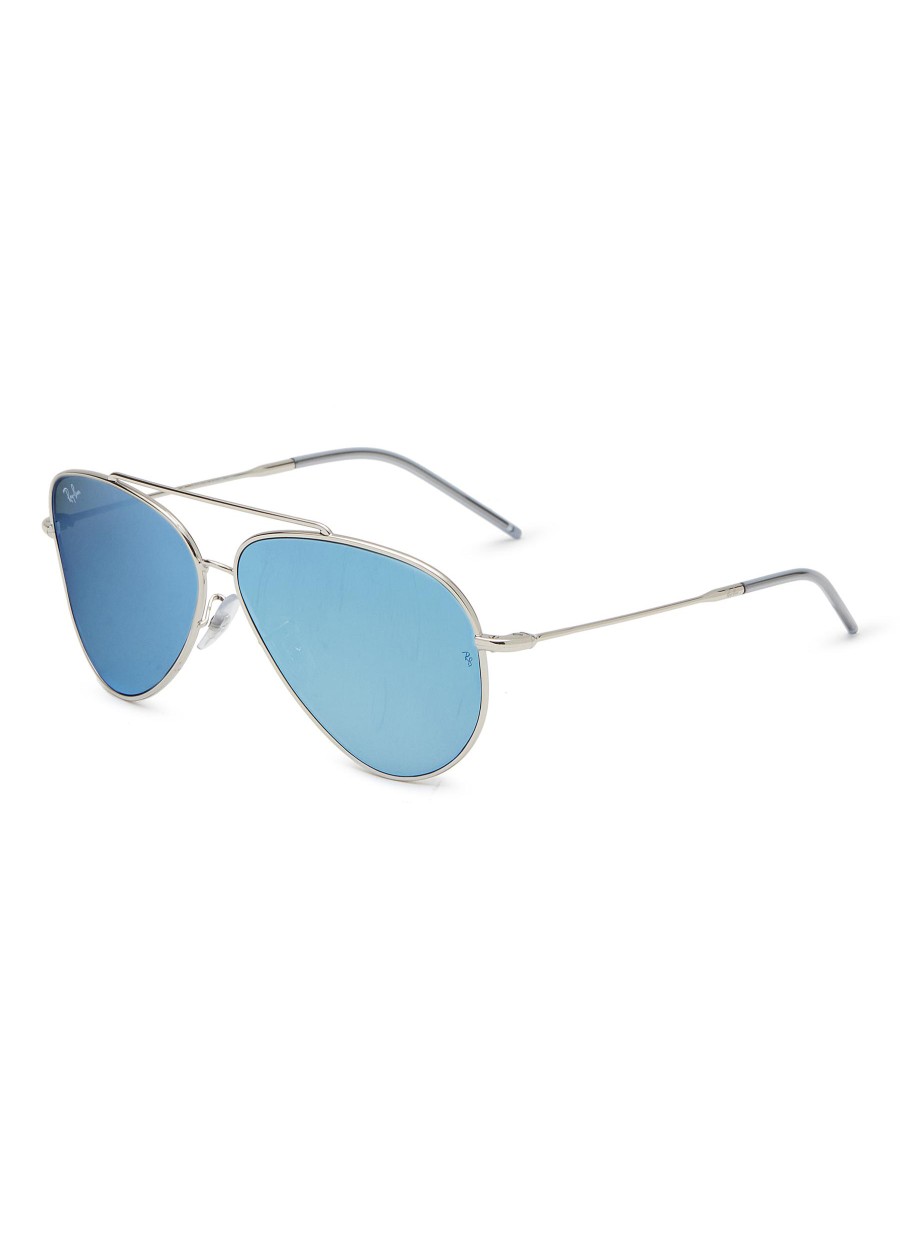 Men RAY BAN Eyewear | Double Bridge Metal Aviator Sunglasses