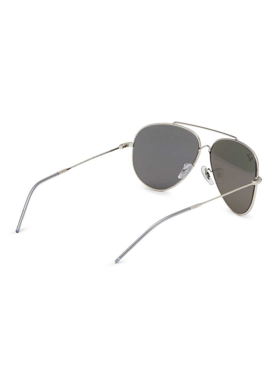 Men RAY BAN Eyewear | Double Bridge Metal Aviator Sunglasses