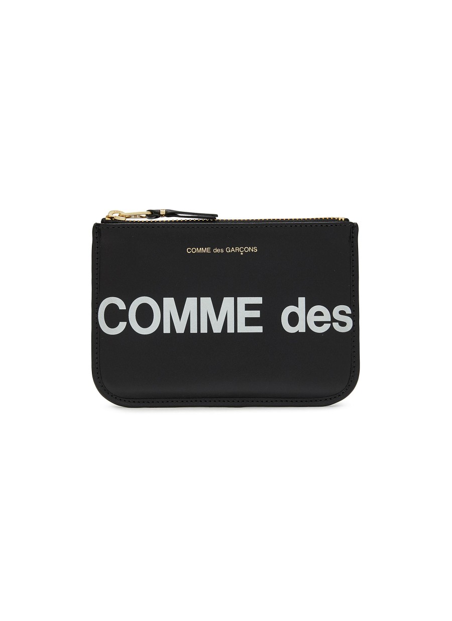 Men COMME DES GARÇONS Small Leather Goods | Logo Zipped Pouch